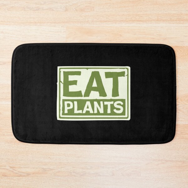 Item preview, Eat Plants Funny Vegan Vegetarian Bold Statement Quote designed and sold by shirt-o-mat.