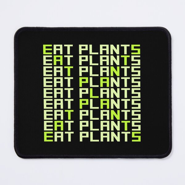 Item preview, Eat Plants Funny Vegan Vegetarian Bold Statement Quote designed and sold by shirt-o-mat.