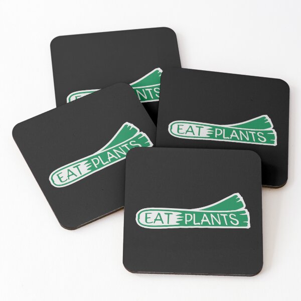 Item preview, Eat Plants Funny Vegan Vegetarian Bold Statement Quote designed and sold by shirt-o-mat.