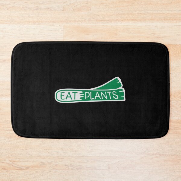 Item preview, Eat Plants Funny Vegan Vegetarian Bold Statement Quote designed and sold by shirt-o-mat.