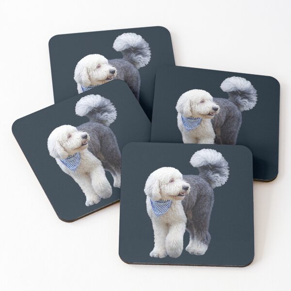 Item preview, Sheepadoodle With Blue Scarf designed and sold by Susan Savad.