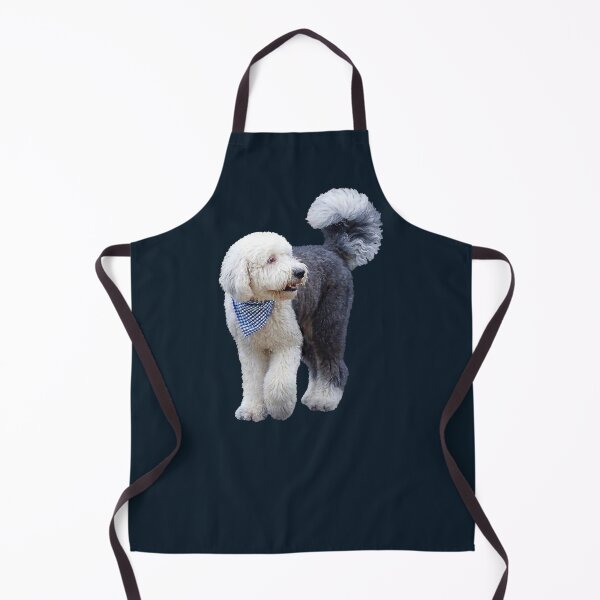 Item preview, Sheepadoodle With Blue Scarf designed and sold by Susan Savad.