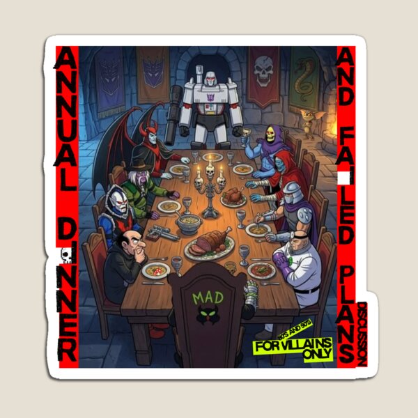 Item preview, 80s Special Dinner for Villains designed and sold by Rex Vox.