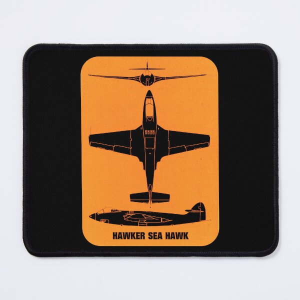 Item preview, Hawker Sea Hawk British 1950s Jet Fighter Silhouettes designed and sold by MilitaryMart.