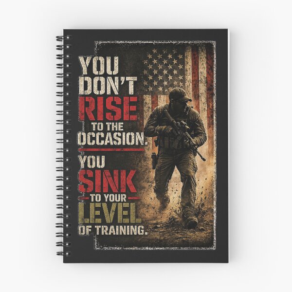 Item preview, You Don’t Rise to the Occasion – Military Motivation Quote | Discipline Training Tactical Mindset Design designed and sold by Savage Discipleship.