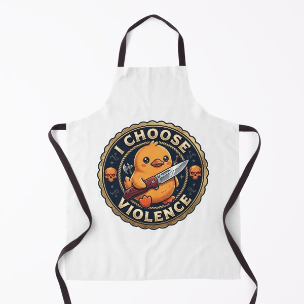 Item preview, I Choose Violence Funny Duck premium designed and sold by designerr23 ⭐⭐⭐⭐⭐.