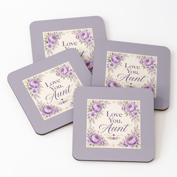 Item preview, Love You Aunt — Elegant Floral Aunt Gift | Mother’s Day or Birthday Card for Aunt designed and sold by Novel Works Studio.