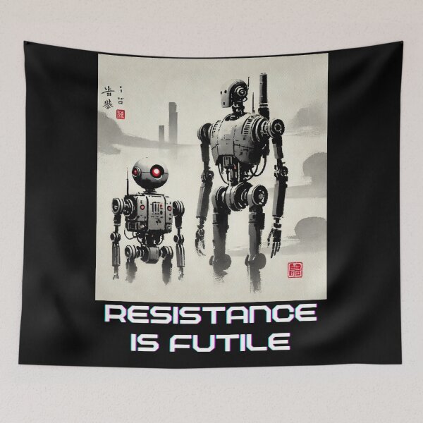 Item preview, Humanoid Robot The Bots Are Coming AI Sci Fi Futuristic Android AI Tech Graphic Tee designed and sold by TEEJAMBOREE.