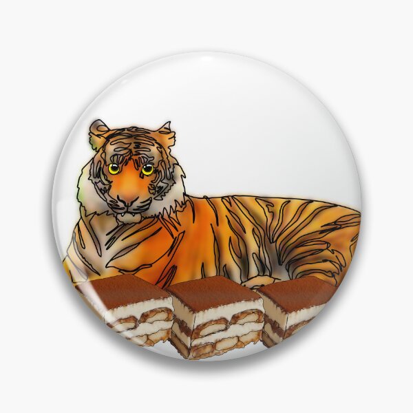Item preview, Maple the Tiger With tiramisu mukbang– Animalzandfood  designed and sold by Ashley’sAnimalz.