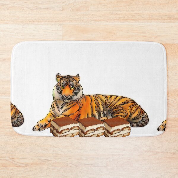 Item preview, Maple the Tiger With tiramisu mukbang– Animalzandfood  designed and sold by Ashley’sAnimalz.