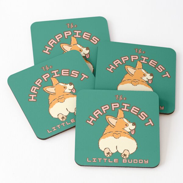 Item preview, Happiest Little Buddy Cute Corgi Dog designed and sold by TheBeeKindSpace.