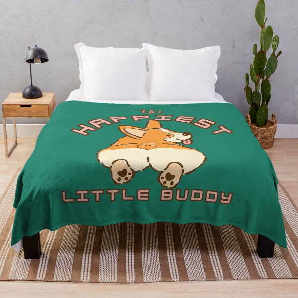 Item preview, Happiest Little Buddy Cute Corgi Dog designed and sold by TheBeeKindSpace.