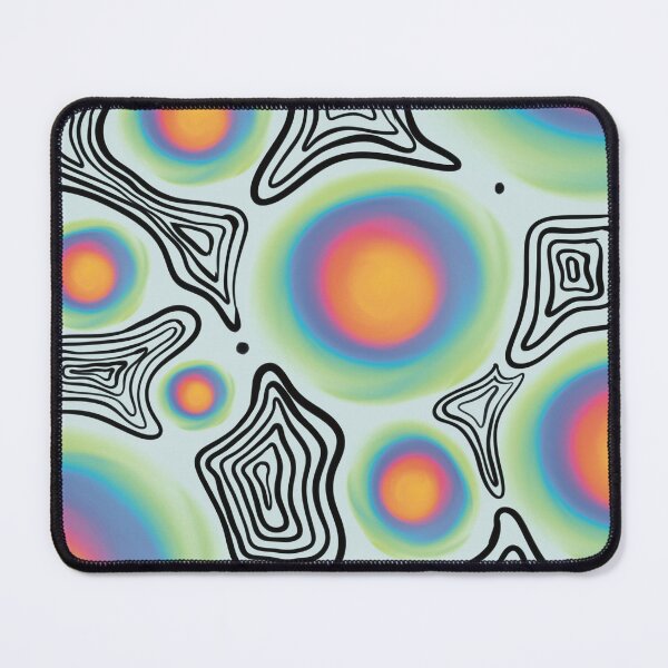 Item preview, Psychedelic Contour Dreams | Abstract Neon Topographic Pattern Art Print designed and sold by Mourvika Vivek.