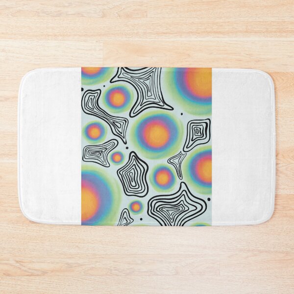 Item preview, Psychedelic Contour Dreams | Abstract Neon Topographic Pattern Art Print designed and sold by Mourvika Vivek.