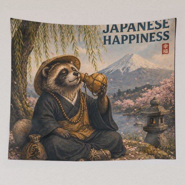 Item preview, Japanese Tanuki Monk Folklore Spirit designed and sold by AuraloomAtelier.