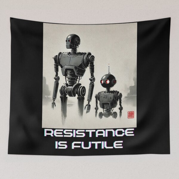 Item preview, Humanoid Robot The Bots Are Coming AI Sci Fi Futuristic Android AI Tech Graphic Tee designed and sold by TEEJAMBOREE.