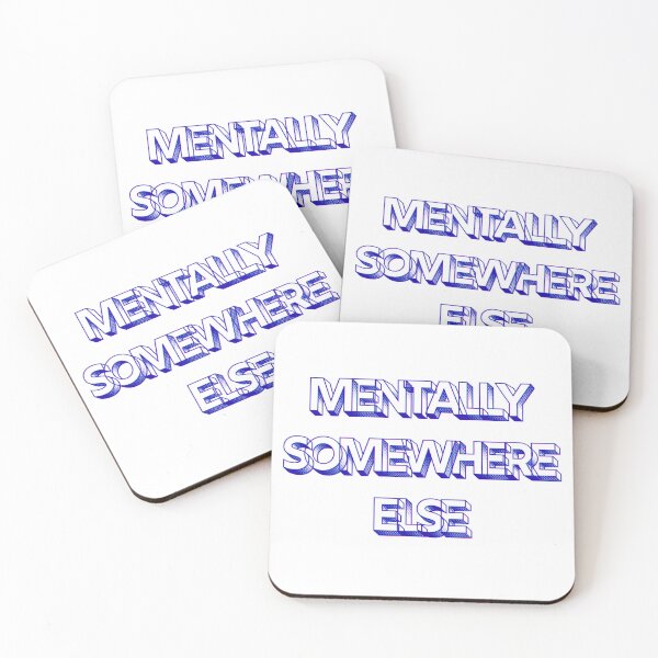 Item preview, Mentally Somewhere Else Retro Typography Design designed and sold by CreativePallavi.