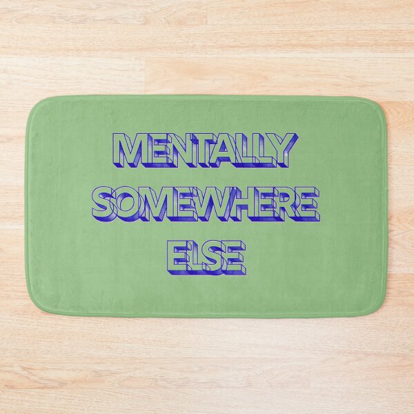 Item preview, Mentally Somewhere Else Retro Typography Design designed and sold by CreativePallavi.