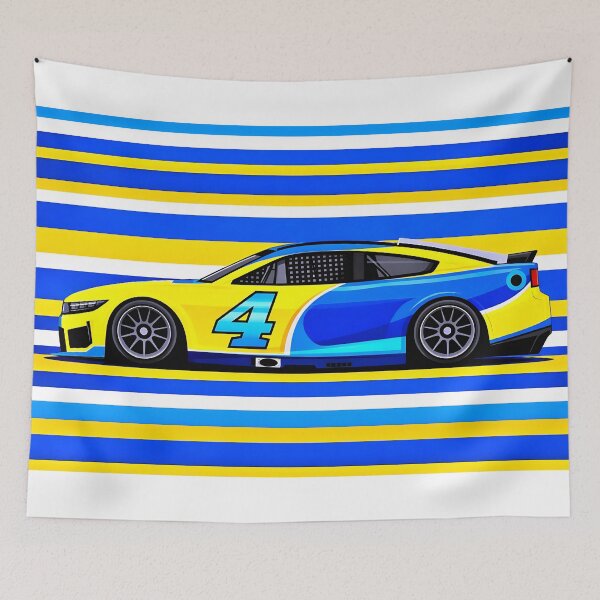 Item preview, 2026 Noah Gragson #4 Yellow & Blue Nascar  designed and sold by PitWallArt.