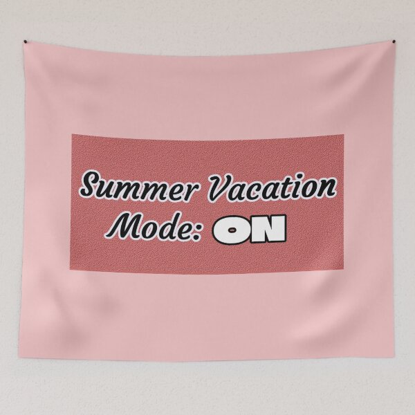 Item preview, Summer Vacation Mode On Stylish Typography Holiday Travel Design designed and sold by PixelParinda.
