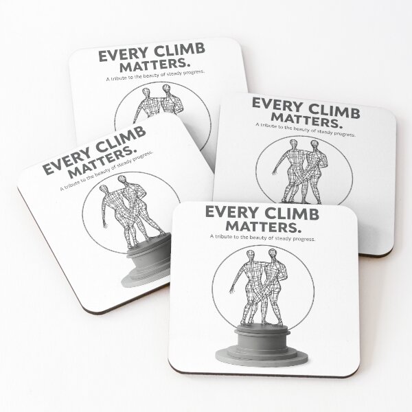 Item preview, Every Climb Matters — A Tribute to Steady Progress Art Print designed and sold by Oraibi.