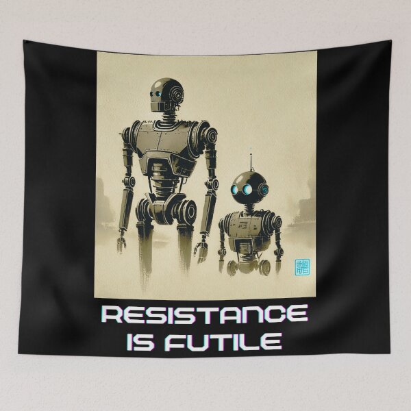 Item preview, Humanoid Robot The Bots Are Coming AI Sci Fi Futuristic Android AI Tech Graphic Tee designed and sold by TEEJAMBOREE.