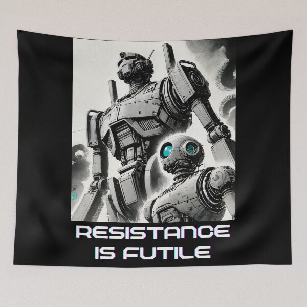 Item preview, Humanoid Robot The Bots Are Coming AI Sci Fi Futuristic Android AI Tech Graphic Tee designed and sold by TEEJAMBOREE.