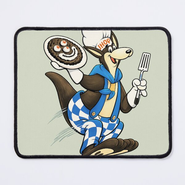 Item preview, iHOP Cafe Toon Kangaroo! Remastered Midcentury Cartoon White-Graphic Tee designed and sold by CARTOONETELIER.