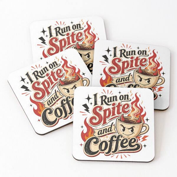 Item preview, I Run on Spite and Coffee designed and sold by EDAE.