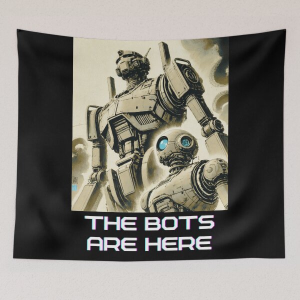 Item preview, Humanoid Robot The Bots Are Coming AI Sci Fi Futuristic Android AI Tech Graphic Tee designed and sold by TEEJAMBOREE.