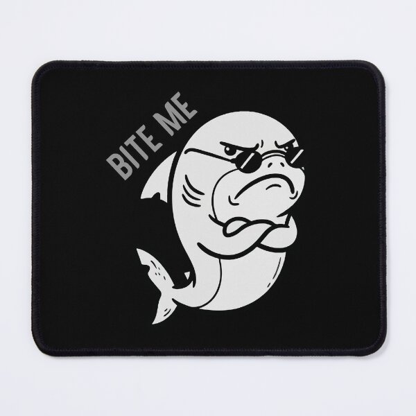 Item preview, Bite Me Funny Shark with Sunglasses designed and sold by Junglenimals.