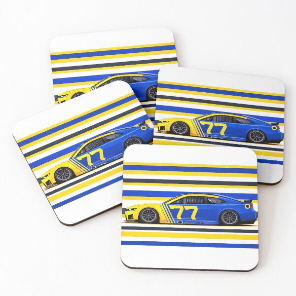 Item preview, 2026 #77 Carson Hocevar Yellow & Blue Nascar  designed and sold by PitWallArt.