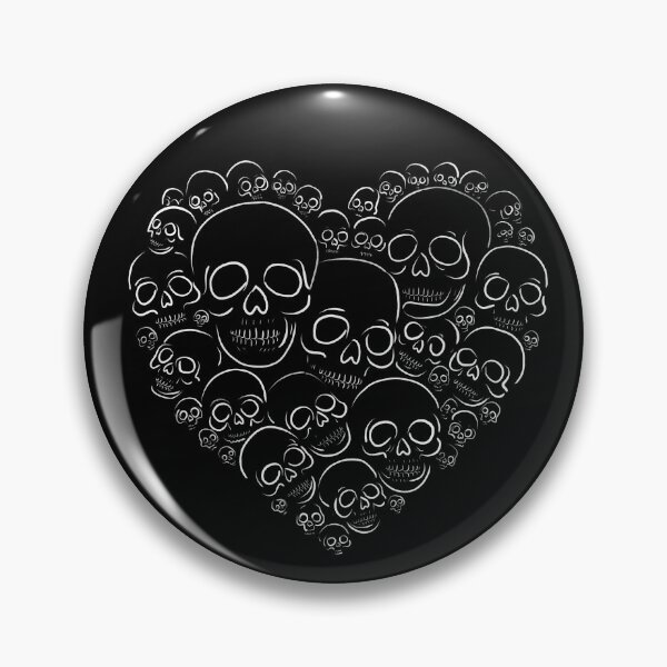 Item preview, Skull Heart designed and sold by byebyesally.