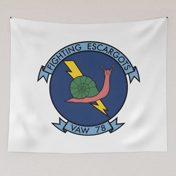 Item preview, Official Insignia of Carrier Airborne Early Warning Squadron 78 (VAW-78) "Fighting Escargots" designed and sold by CharlieDesings.