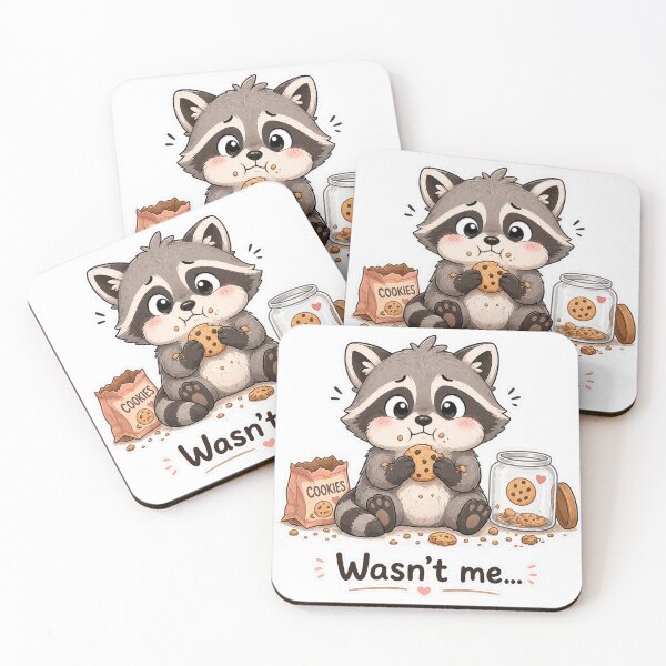 Item preview, Raccoon Cookie Theft Wasnt Me Funny Moment designed and sold by Sadia  Jannat.