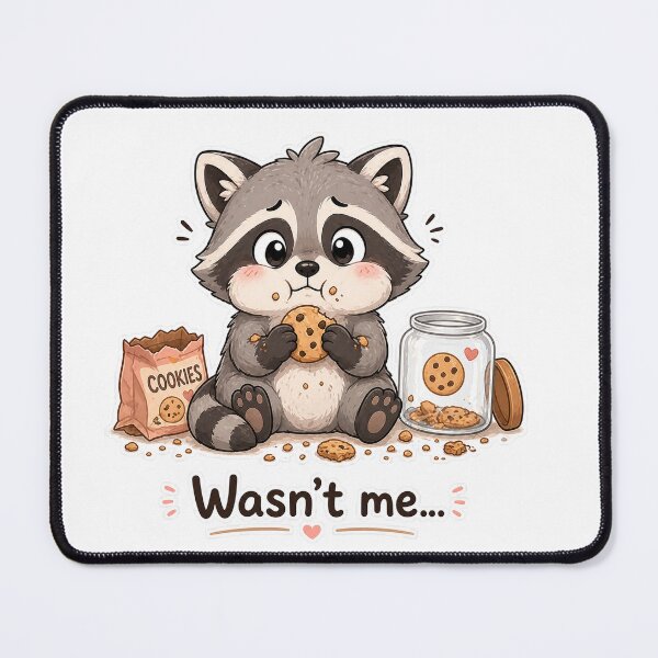 Item preview, Raccoon Cookie Theft Wasnt Me Funny Moment designed and sold by Sadia  Jannat.