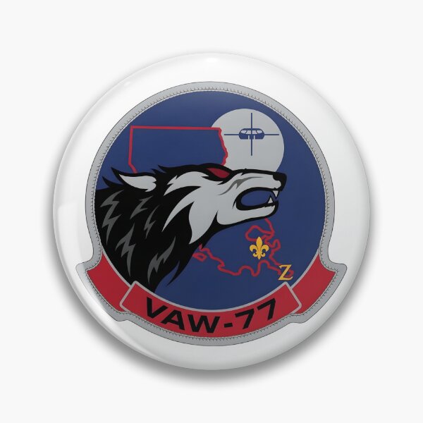 Item preview, Official Insignia of Carrier Airborne Early Warning Squadron 77 (VAW-77) "Night Wolves" designed and sold by CharlieDesings.
