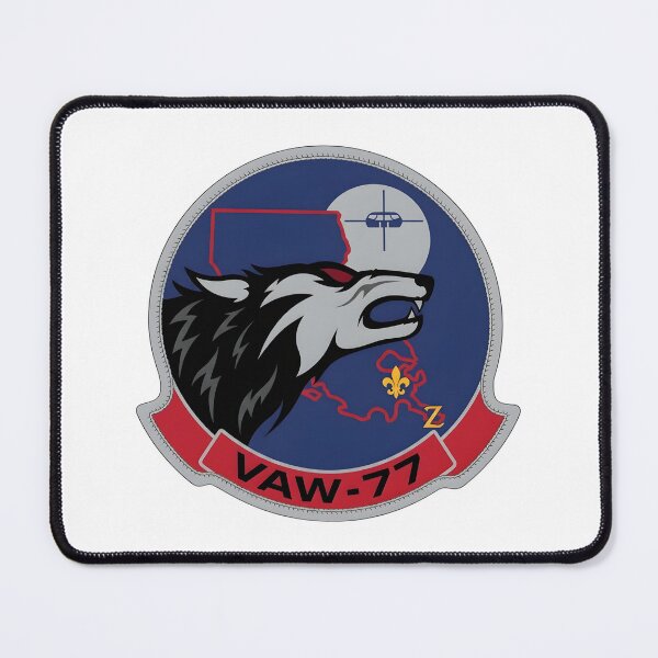 Item preview, Official Insignia of Carrier Airborne Early Warning Squadron 77 (VAW-77) "Night Wolves" designed and sold by CharlieDesings.