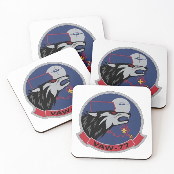 Item preview, Official Insignia of Carrier Airborne Early Warning Squadron 77 (VAW-77) "Night Wolves" designed and sold by CharlieDesings.