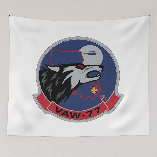Item preview, Official Insignia of Carrier Airborne Early Warning Squadron 77 (VAW-77) "Night Wolves" designed and sold by CharlieDesings.