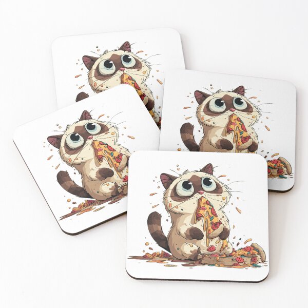 Item preview, Messy Pizza Cat Funny Food Lover designed and sold by Moody Vibes Studio.
