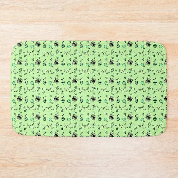 Item preview, Green and Black Gelatinous Cube Repeat Design designed and sold by Side Quest Illustrations.