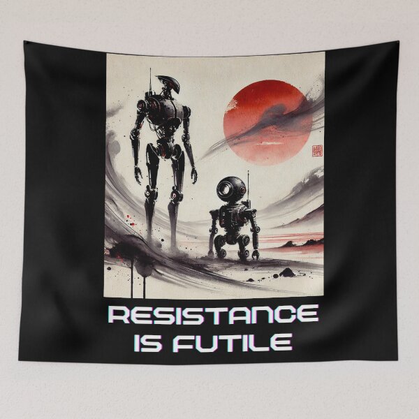 Item preview, Humanoid Robot The Bots Are Coming AI Sci Fi Futuristic Android AI Tech Graphic Tee designed and sold by TEEJAMBOREE.