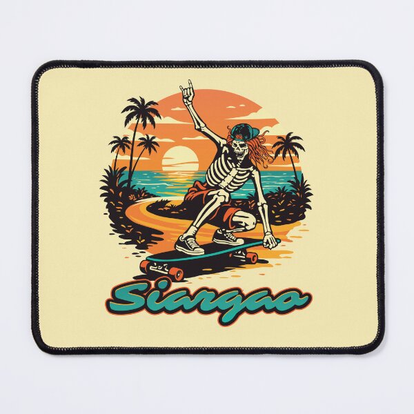 Item preview, Siargao Skate Longboard Skeleton Tropical Graphic designed and sold by Teeleo.