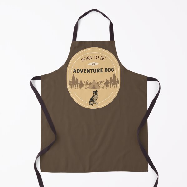 Artikelvorschau, Born To Be An Adventure Dog - German Shepherd Camping - Vintage Mountain Badge Design entworfen und verkauft von TraceFlowPrints.