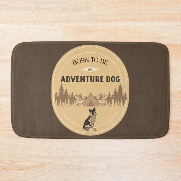 Item preview, Born To Be An Adventure Dog - German Shepherd Camping - Vintage Mountain Badge Design designed and sold by TraceFlowPrints.