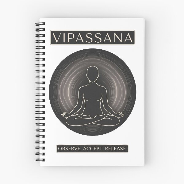 Item preview, Vipassana – Observe Accept Release | Mindfulness Meditation Design designed and sold by ArtsyExplorer.