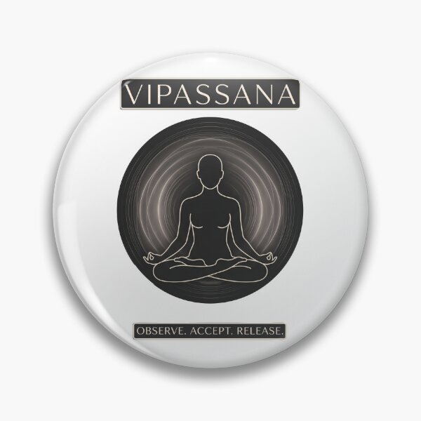 Item preview, Vipassana – Observe Accept Release | Mindfulness Meditation Design designed and sold by ArtsyExplorer.