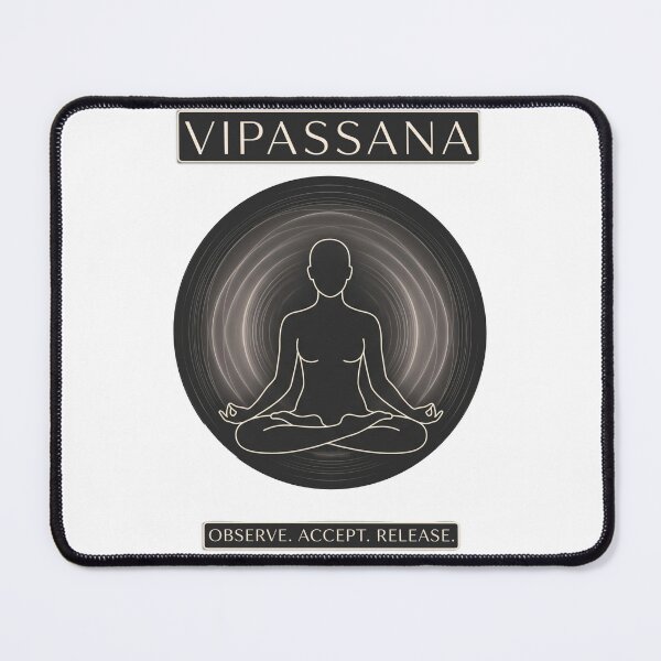 Item preview, Vipassana – Observe Accept Release | Mindfulness Meditation Design designed and sold by ArtsyExplorer.