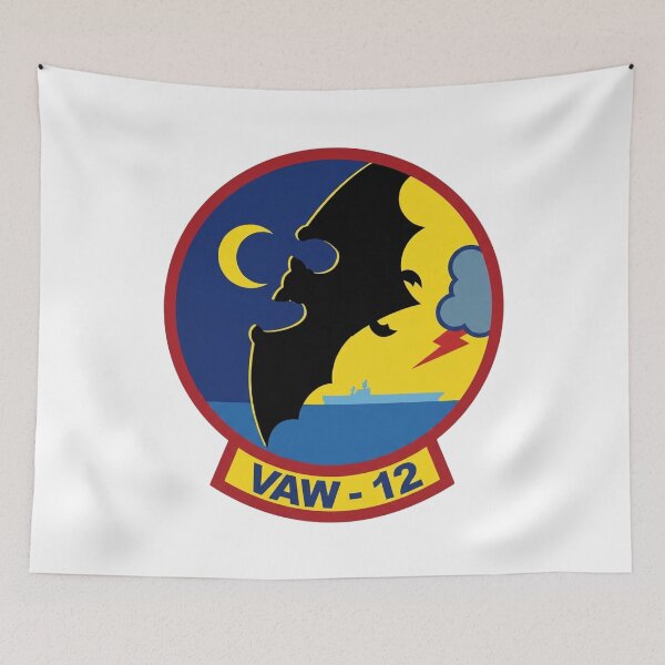 Item preview, Official Insignia of Carrier Airborne Early Warning Squadron 12 (VAW-12) "Bats" designed and sold by CharlieDesings.